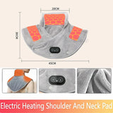 Electric Heated Neck Shoulder Wrap Plush Heating Pad - Omega Lifestyles