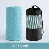 Non-Slip Sweat-Absorbent PVC Yoga Towel Mat 183x63cm - Omega Lifestyles