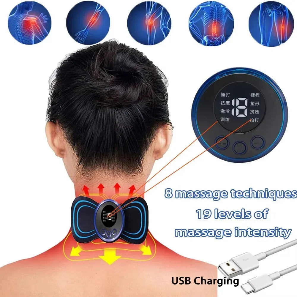 Portable Rechargeable Neck And Shoulder Electric Massager - Omega Lifestyles