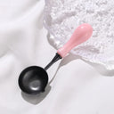 Wood Handle Non-Stick Double Spout Wax Seal Spoon - Omega Lifestyles
