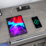 Farmhouse Sliding Barn Door Wooden TV Stand Cabinet