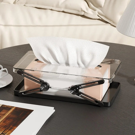 Classic Plastic Liftable Tissue Box Storage Case - Omega Lifestyles