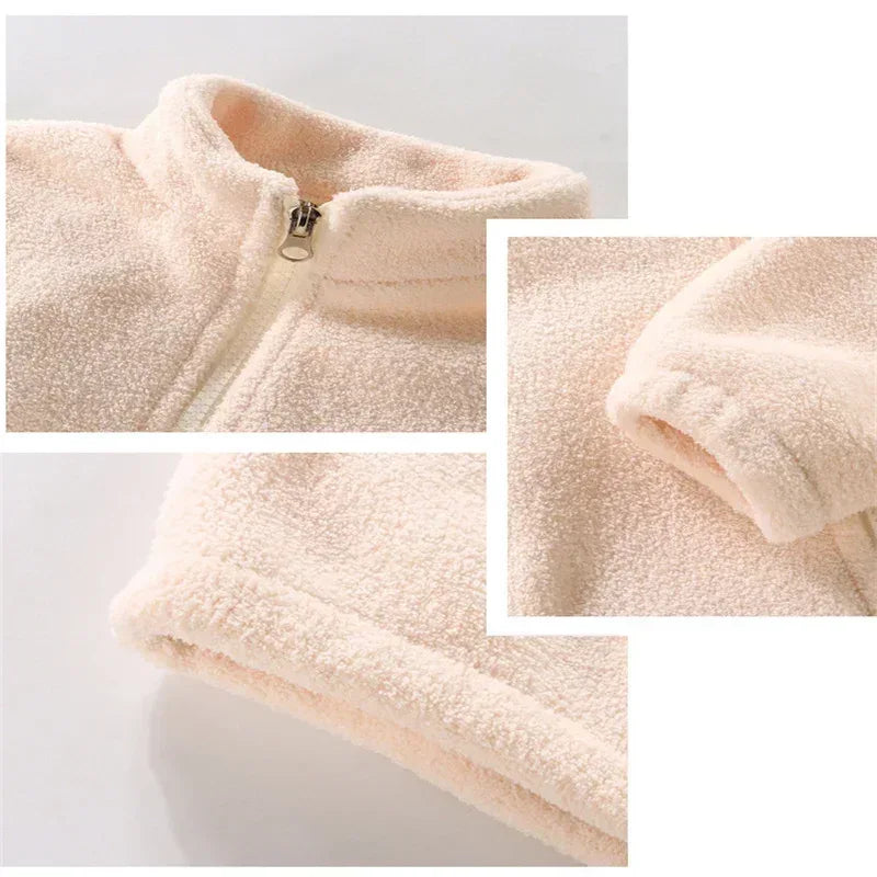 2-Piece Kids Thick Fleece Hooded Sweatshirt Pants Set - Omega Lifestyles