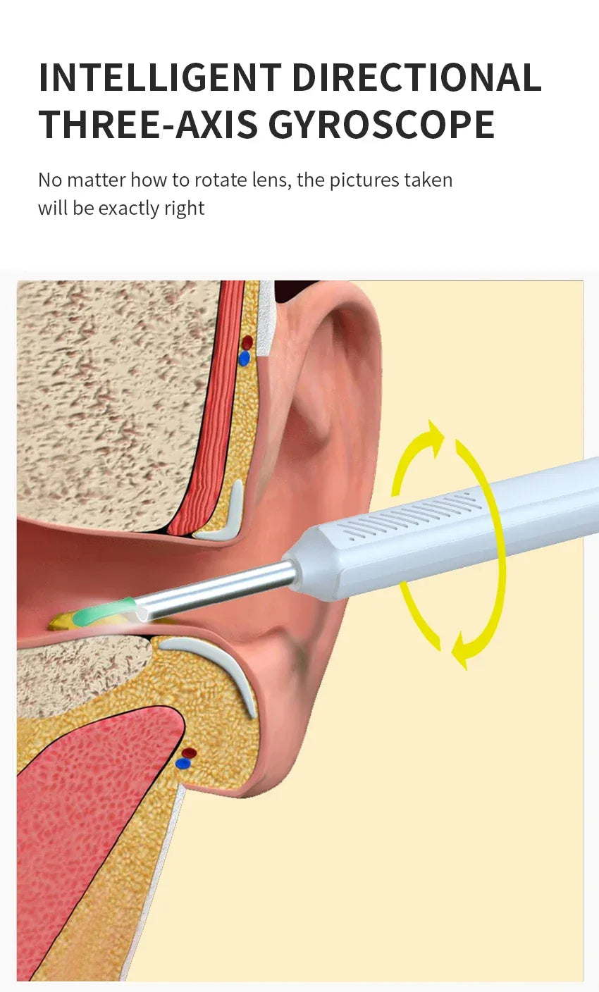 Wireless Visual Ear Cleaner With Camera Endoscope Tool - Omega Lifestyles
