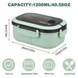Stackable Leak-Proof 1200ML Bento Lunch Box With Tableware