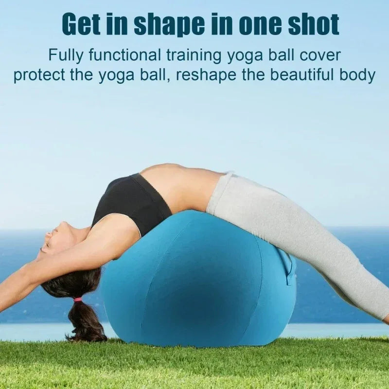 65cm Breathable Yoga Ball Protective Cover With Handle - Omega Lifestyles