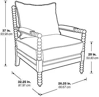 Rustic Fletcher Spindle Accent Chair - Omega Lifestyles