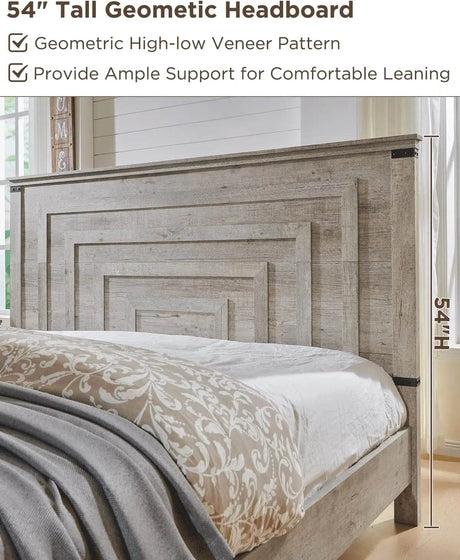 Farmhouse Rustic Wood Bed Frame - Omega Lifestyles
