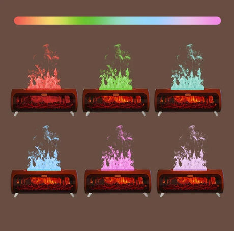 Fireplace Ultrasonic Essential Oil Aroma Diffuser Humidifier - Omega Lifestyles