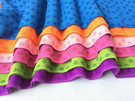 Non-Slip Sweat-Absorbent PVC Yoga Towel Mat 183x63cm - Omega Lifestyles