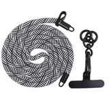 120cm Thick Adjustable Polyester Crossbody Phone Lanyard