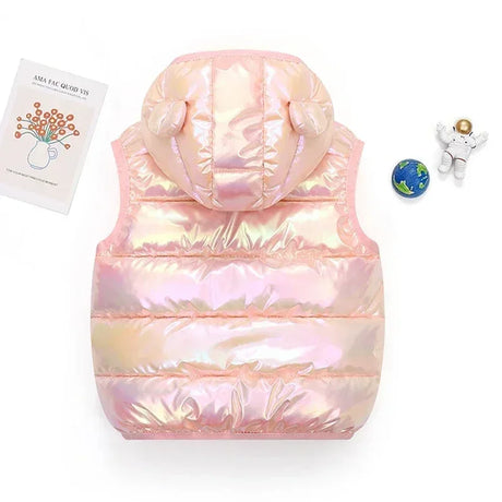 Children’s Hooded Winter Cotton Polyester Waistcoat Vest - Omega Lifestyles