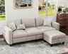 Modern Convertible L Shaped Sectional Sofa - Omega Lifestyles