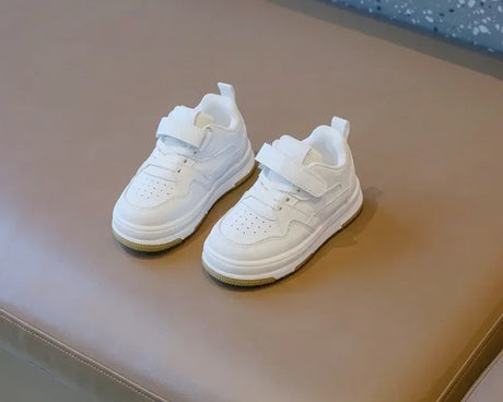 Breathable PU Leather Children's Casual Hook & Loop Sneakers - Omega Lifestyles