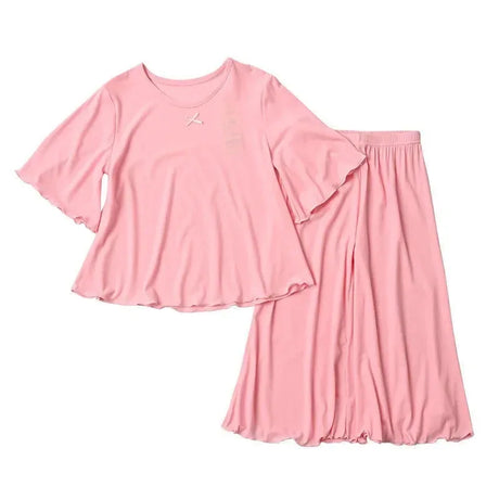Girls Thin Summer Polyester Knit Casual Homewear Set - Omega Lifestyles