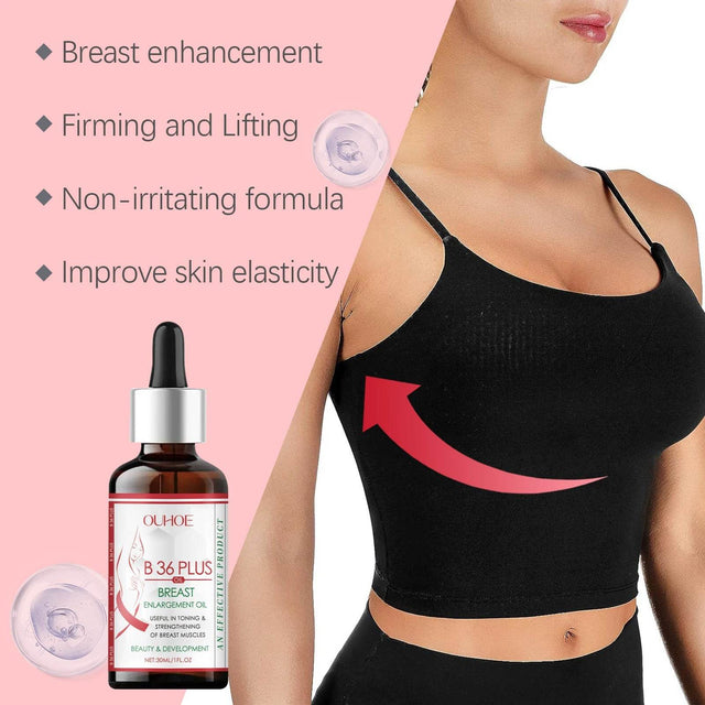 Herbal Breast Enlargement Massage Oil for Elastic Skin - Omega Lifestyles