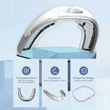 Ergonomic Food Grade Silicone Anti Snoring Mouth Guard - Omega Lifestyles