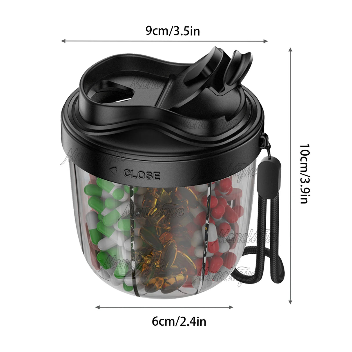 7-Grid Portable BPA-Free Pill Organizer Box - Omega Lifestyles