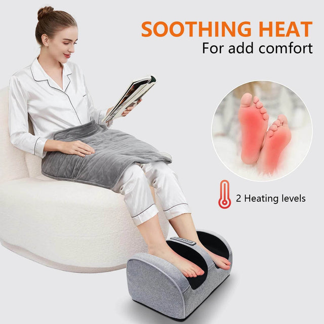 Electric Heating Foot And Leg Kneading Massage Machine - Omega Lifestyles