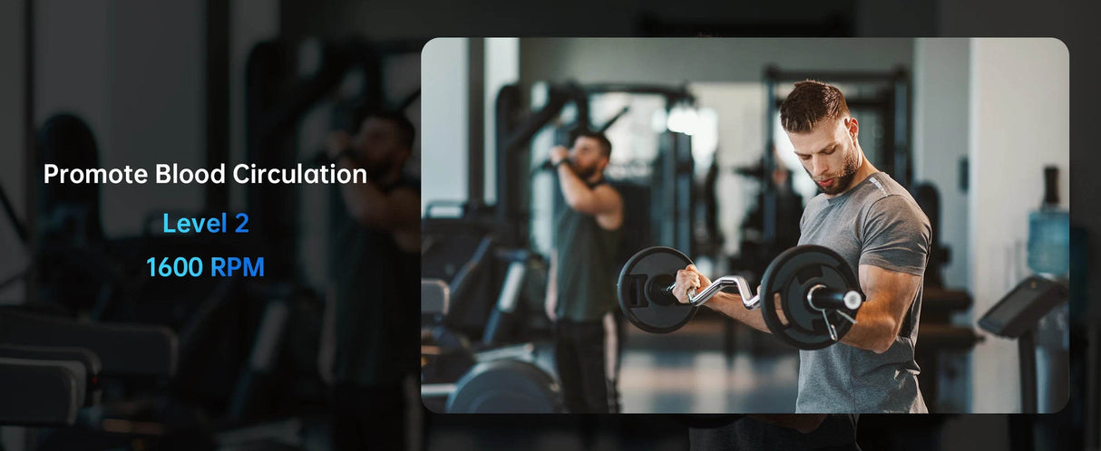 4-Head Deep Tissue Massage Gun with 3 Speed Levels - Omega Lifestyles