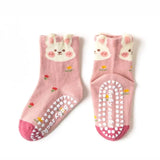 Children’s Cotton Non-Slip Cartoon Knit Socks - Omega Lifestyles