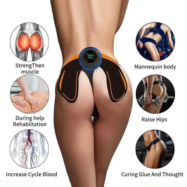 USB Rechargeable EMS Muscle Stimulator Hip Trainer Massager - Omega Lifestyles