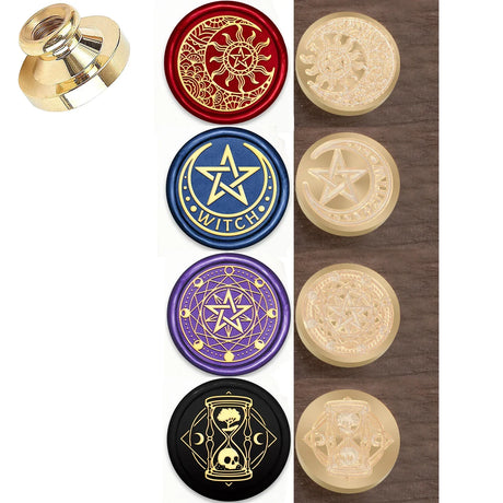 Vintage Halloween Skull Tree Wax Seal Stamp Brass Head - Omega Lifestyles