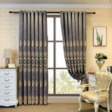 2-Piece High-Shading Embroidered Blackout Curtain Panels
