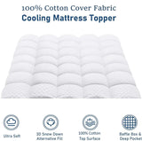 Quilted Cooling Cotton Deep Pocket Mattress Protector - Omega Lifestyles