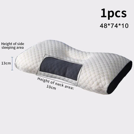 Orthopedic Cervical Memory Foam Rectangle Massage Pillow - Omega Lifestyles