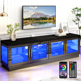 70-Inch Modern LED High Glossy Wooden TV Stand