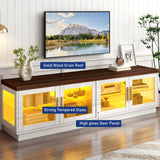 70-Inch Modern LED High Glossy Wooden TV Stand