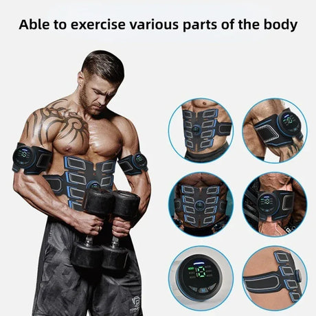 EMS Battery-Powered Muscle Stimulator For Body Toning - Omega Lifestyles