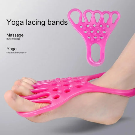 Pair of Breathable TPR Stretch Belt Foot Massage Strap - Omega Lifestyles