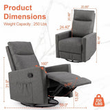 360 Swivel High Back Recliner Chair - Omega Lifestyles