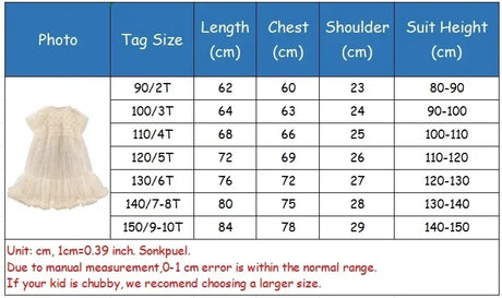 Girls Tulle Fairy Princess Mesh Puffy Party Dress - Omega Lifestyles