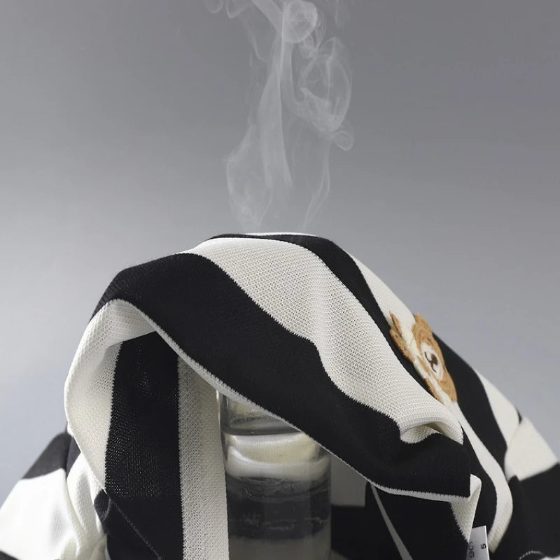 2-Piece Striped Polyester Toddler Summer Outfit Set