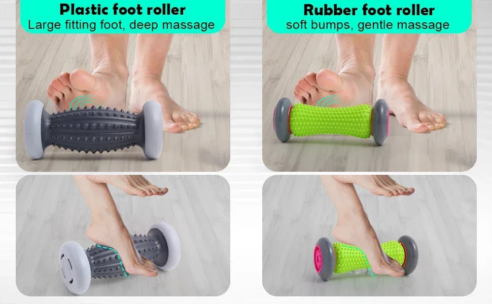 Set Of 2 Plantar Fasciitis Foot Massage Rollers Balls - Omega Lifestyles