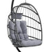 Ergonomic Wicker Hanging Egg Chair with Cushion - Omega Lifestyles