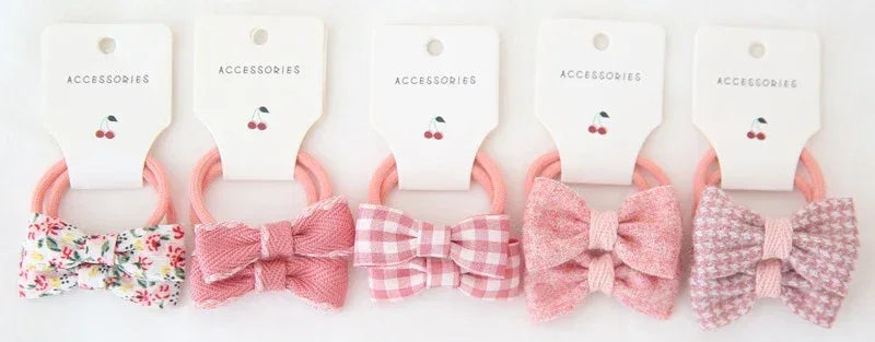 Set Of 10 Cute Elastic Hair Bands For Baby Girls - Omega Lifestyles