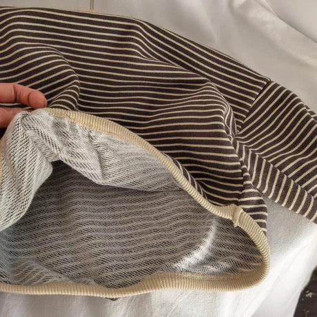 Children’s Striped Cotton Polyester Long Sleeve Tee - Omega Lifestyles