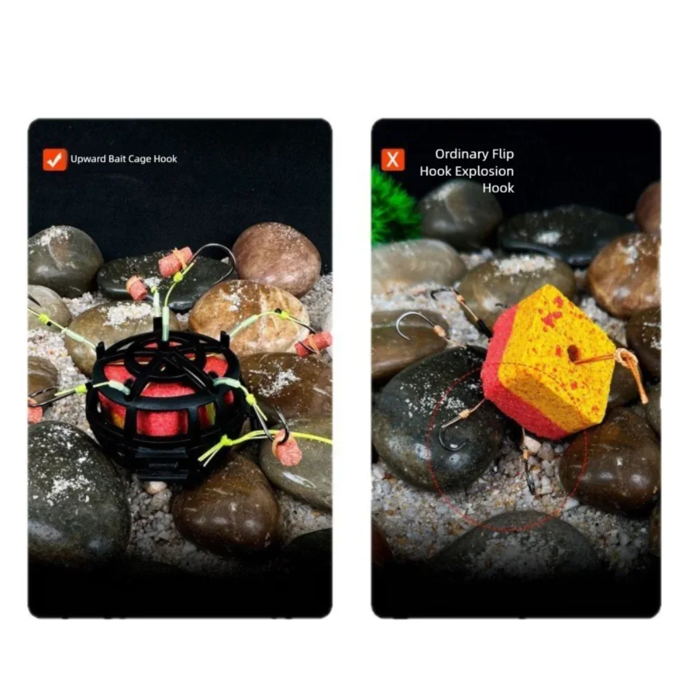 Explosion Bait Cage Hook With Six Carbon Steel Hooks - Omega Lifestyles