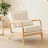 Mid-Century Linen Upholstered Accent Chair - Omega Lifestyles