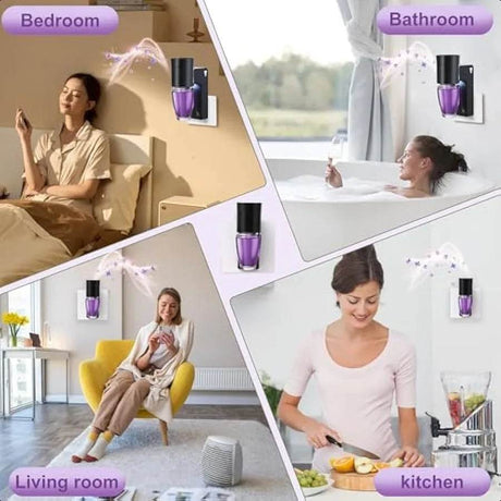 2-Piece Wall Fragrance Plug-In Night Light Set - Omega Lifestyles