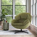 Ergonomic Swivel Living Room Chair with Metal Legs - Omega Lifestyles