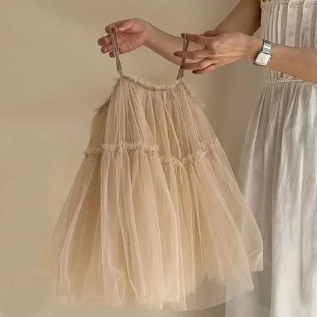 Girls Lace Mesh Summer Casual A-Line Dress - Omega Lifestyles