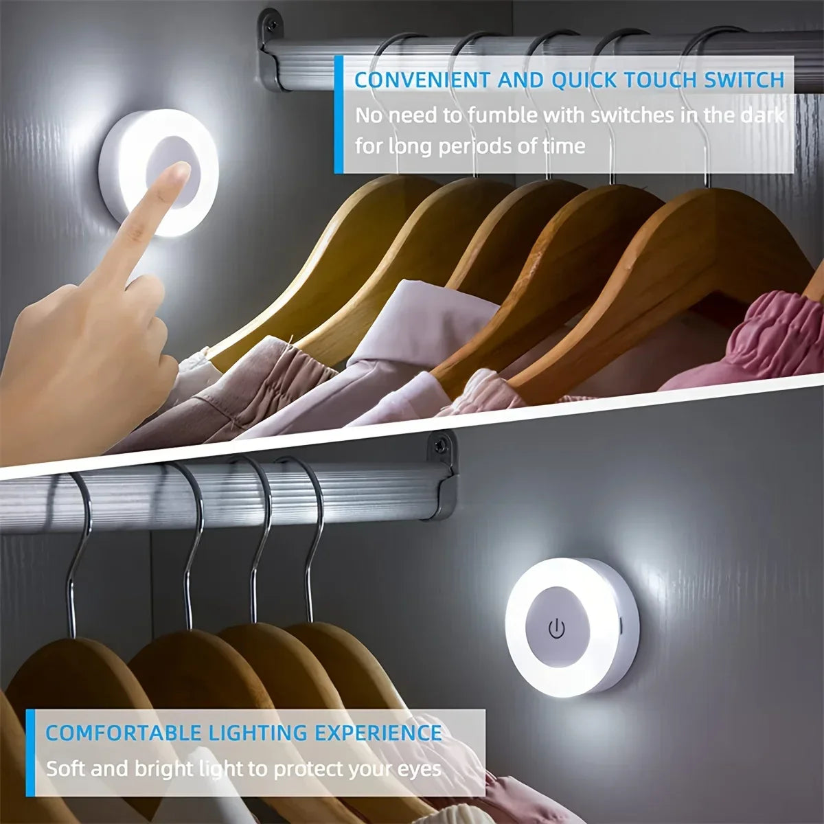Rechargeable Touch-Sensitive LED Night Light - Omega Lifestyles