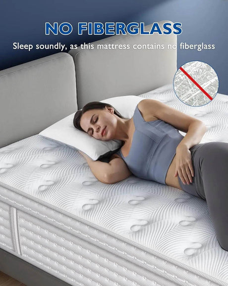 Medium Hybrid Gel Memory Foam Pocket Spring Mattress - Sleep Galleria