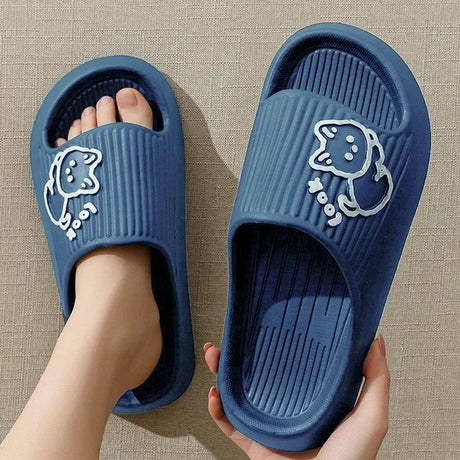 Women’s Thick Platform Non-Slip Indoor Cartoon Slippers - Omega Lifestyles