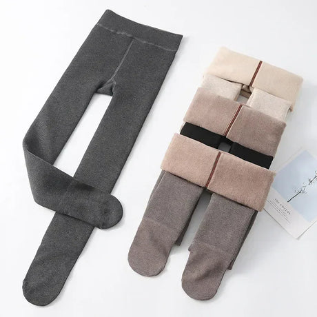 Kids Winter Thick Cotton Elastane Warm Leggings - Omega Lifestyles